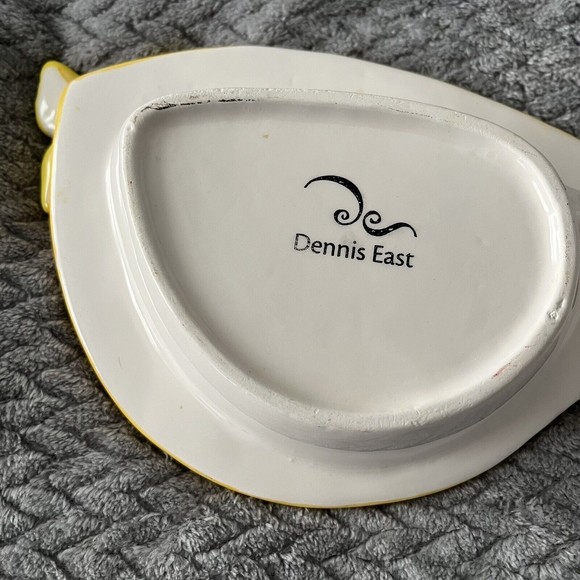 Dennis East 2004 Chip And Dip Sunglasses With Butterflies Ceramic 14"x1.5" - Picture 6 of 7